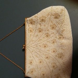 White vintage purse
